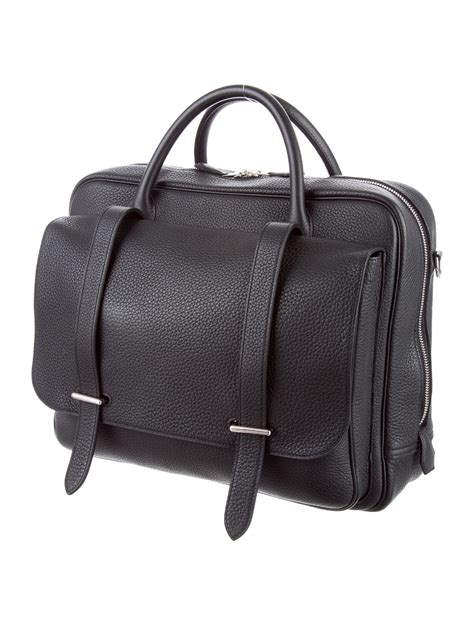 realreal hermes mens briefcases|Hermes messenger bag men's.